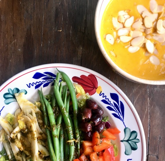 Soup and salad